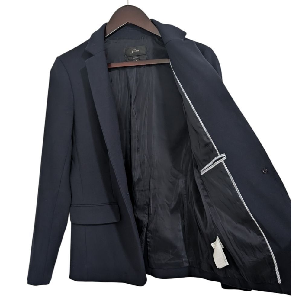 J.Crew Navy Regent Blazer in Bi-Stretch Size 4 K5961 - Picture 3 of 9